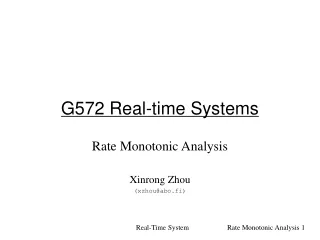 G572 Real-time Systems