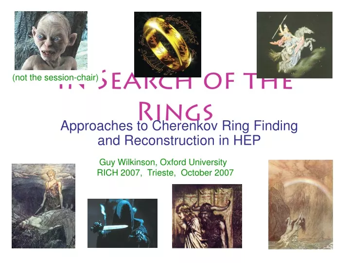 in search of the rings