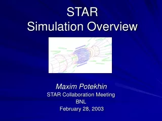 STAR Simulation Overview