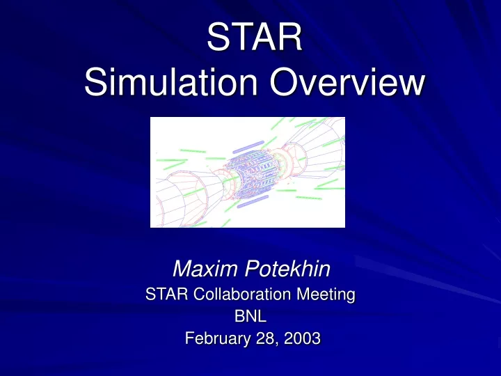 star simulation overview