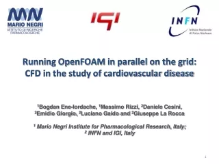 Running OpenFOAM in parallel on the grid:  CFD in the study of cardiovascular disease