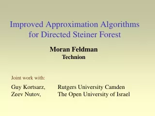 Improved Approximation Algorithms for Directed Steiner Forest