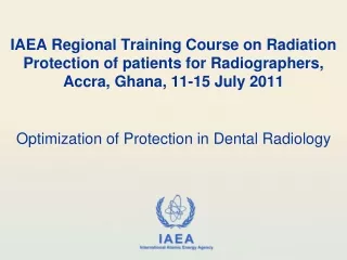Optimization of Protection in Dental Radiology