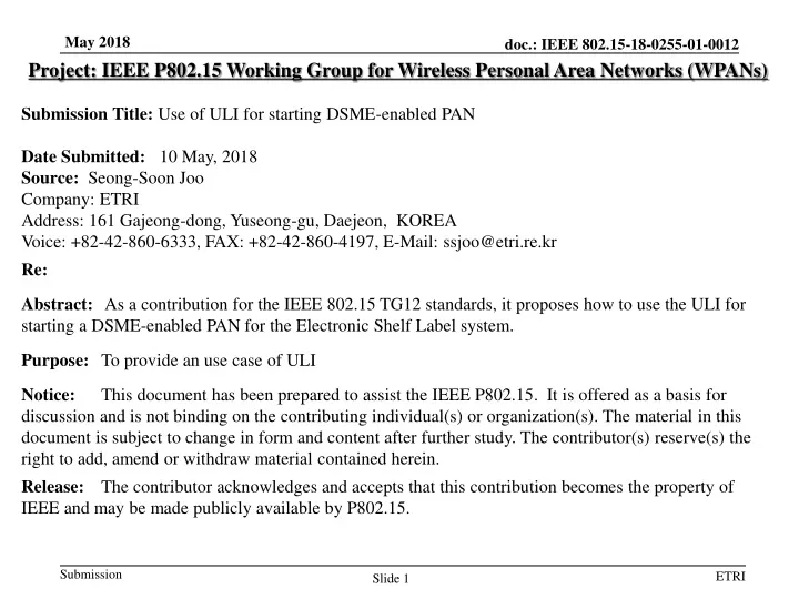 project ieee p802 15 working group for wireless