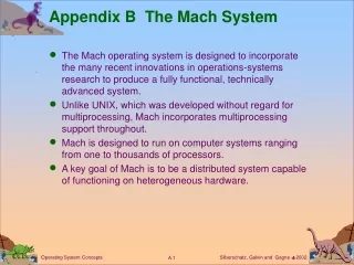 Appendix B  The Mach System