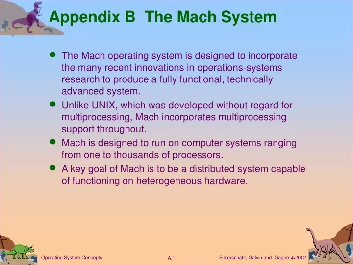 appendix b the mach system