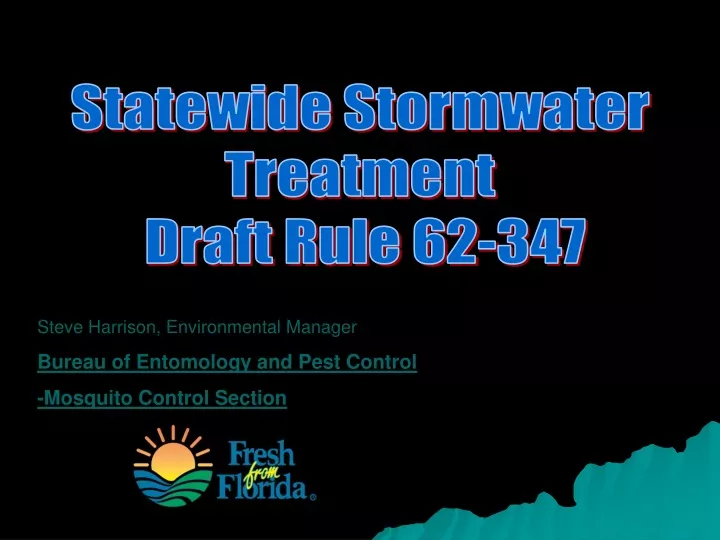 statewide stormwater treatment draft rule 62 347