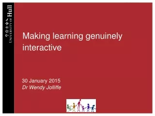 Making learning genuinely interactive
