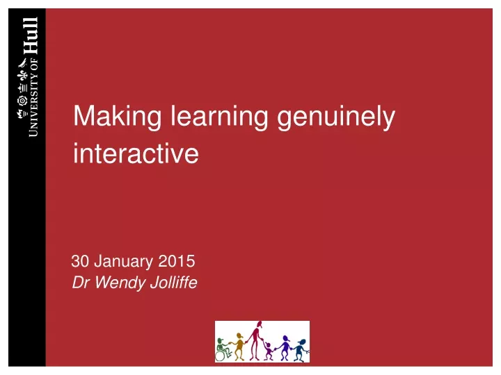 making learning genuinely interactive