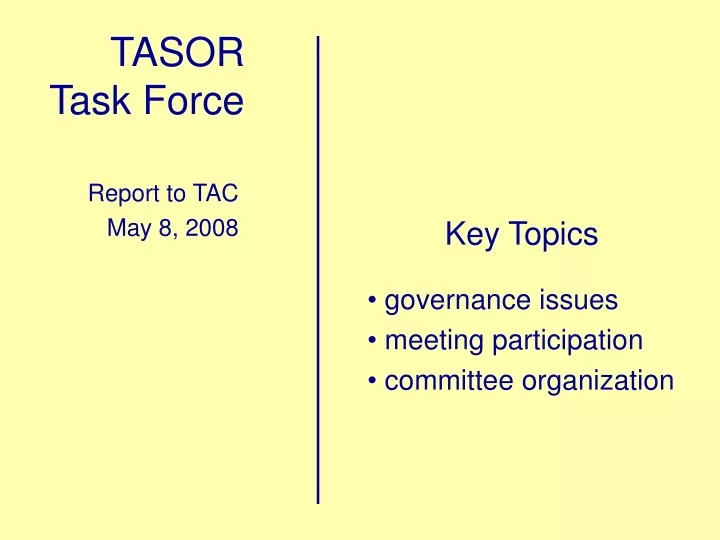 tasor task force