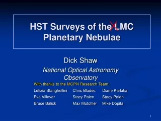 HST Surveys of the LMC Planetary Nebulae