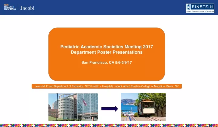 pediatric academic societies meeting 2017