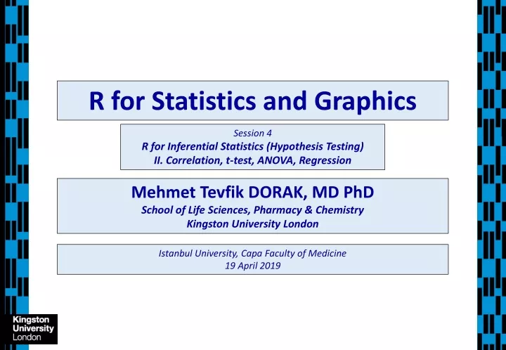 r for statistics and graphics