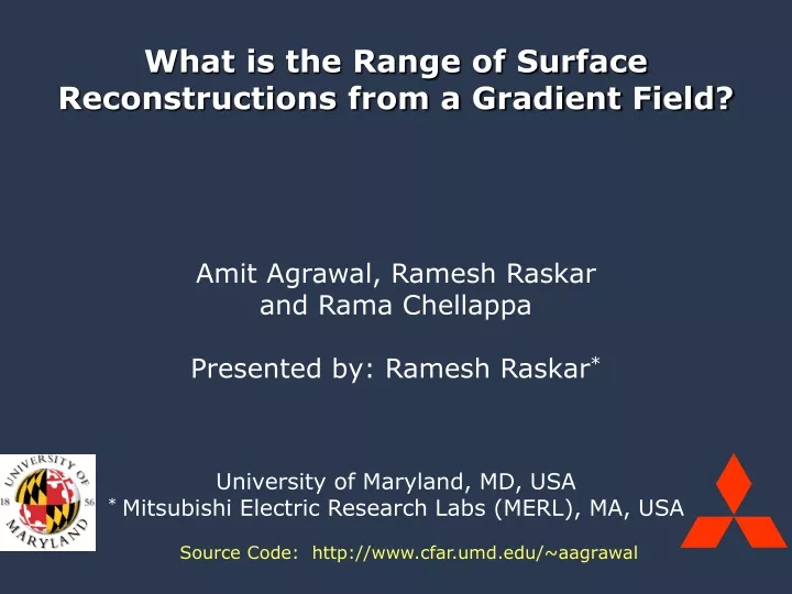 what is the range of surface reconstructions from
