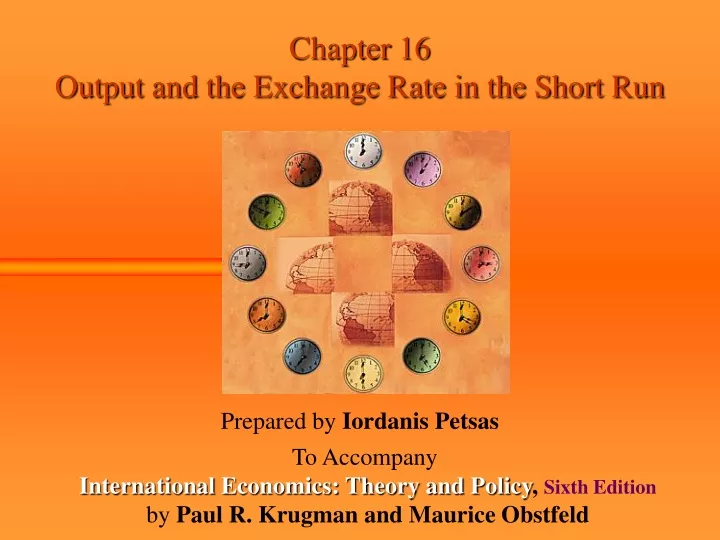 chapter 16 output and the exchange rate