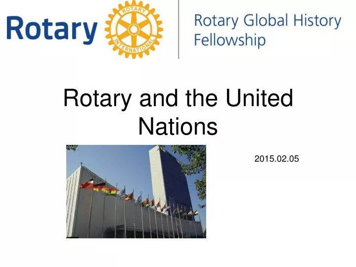 rotary and the united nations