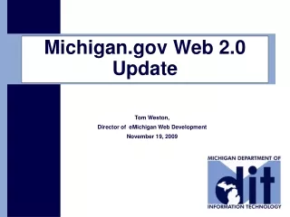 Michigan Web 2.0 Update
