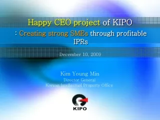 Happy CEO project  of KIPO