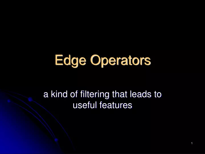 edge operators
