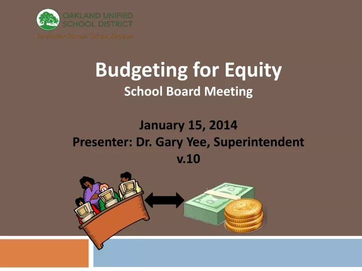 budgeting for equity school board meeting january