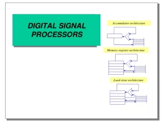 DIGITAL SIGNAL PROCESSORS