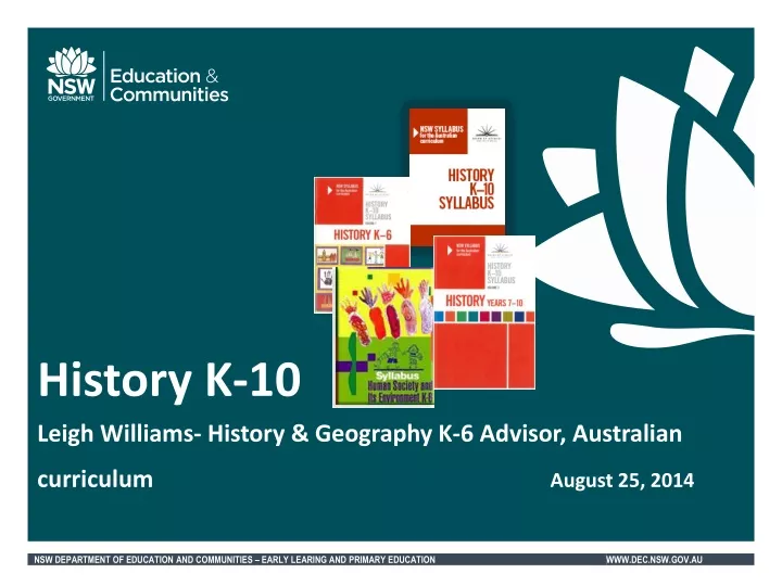 history k 10 leigh williams history geography