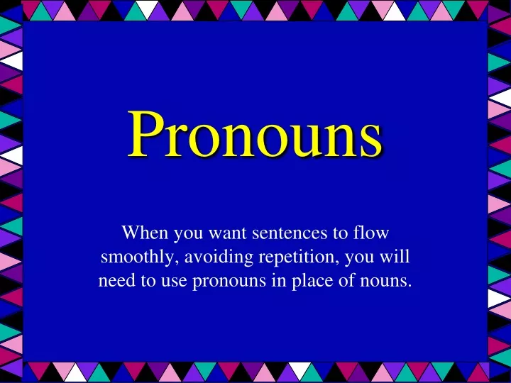 pronouns