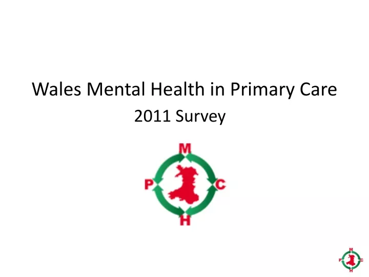 wales mental health in primary care