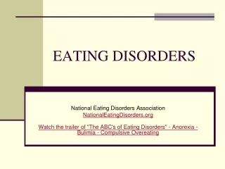 EATING DISORDERS