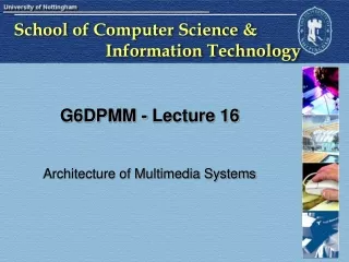 G6DPMM - Lecture 16