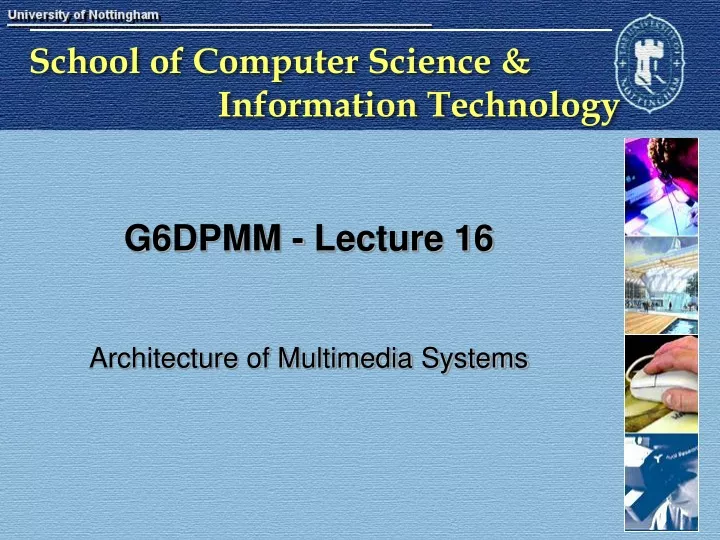g6dpmm lecture 16