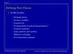Java Classes and Objects - slide 1