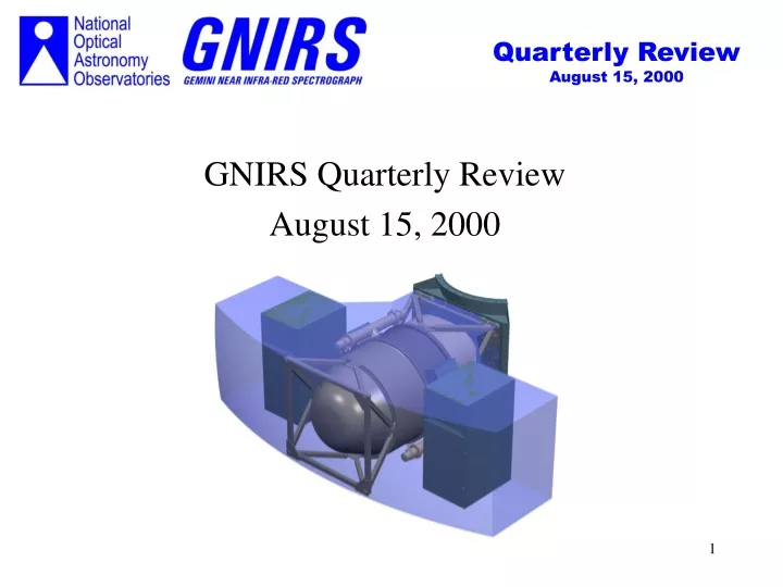 gnirs quarterly review august 15 2000