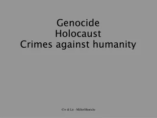 genocide holocaust crimes against humanity