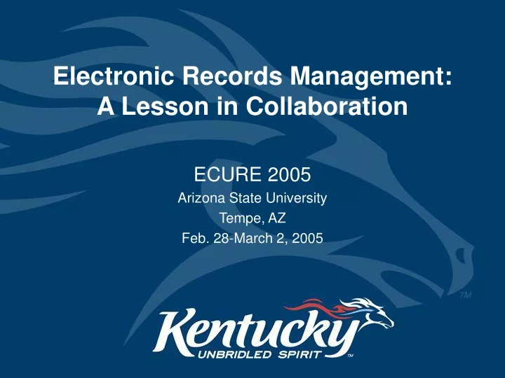 electronic records management a lesson in collaboration