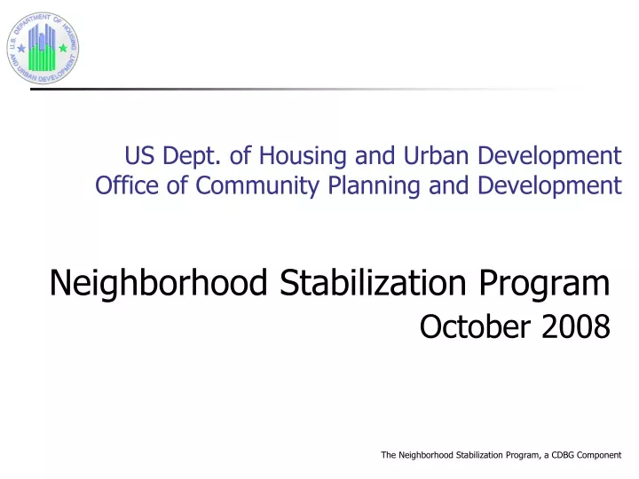 us dept of housing and urban development office of community planning and development