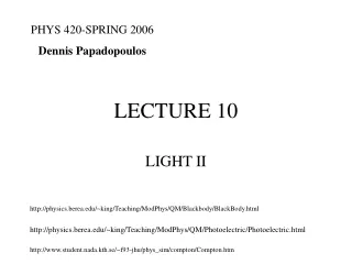 LECTURE 10