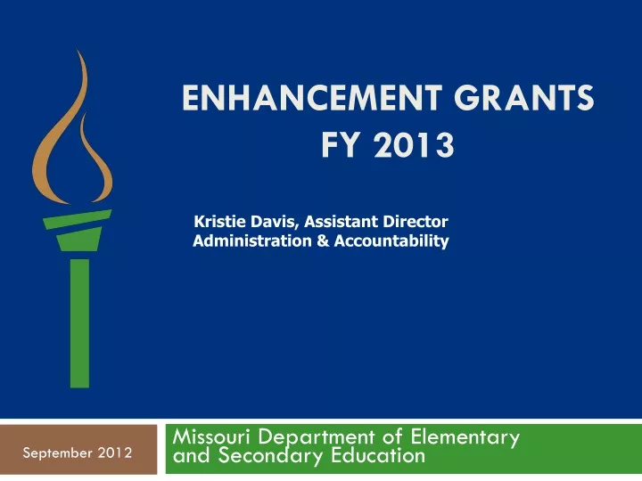 enhancement grants fy 2013