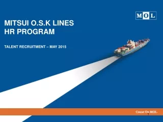 MITSUI O.S.K LINES  HR PROGRAM TALENT RECRUITMENT – MAY 2015