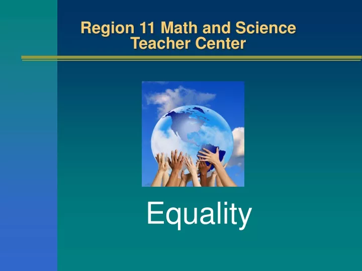 region 11 math and science teacher center