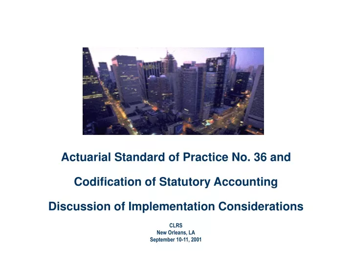 actuarial standard of practice