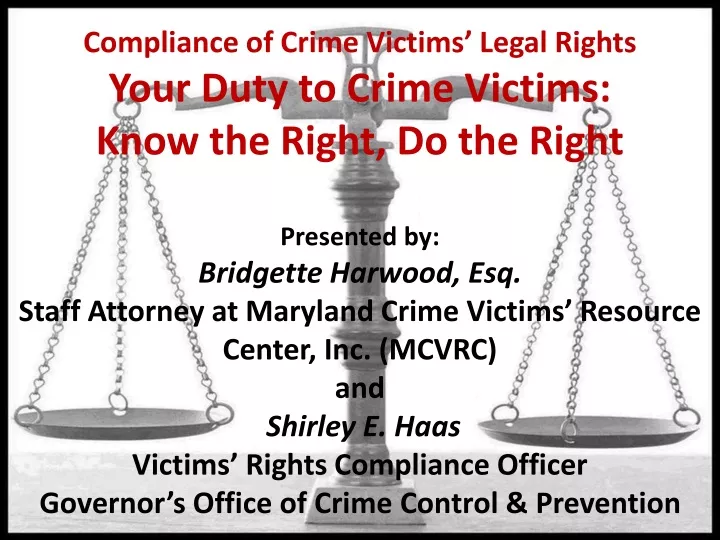 compliance of crime victims legal rights your