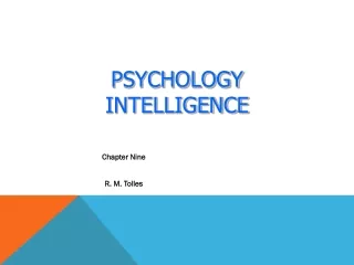 Psychology Intelligence