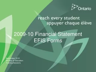 2009-10 Financial Statement EFIS Forms