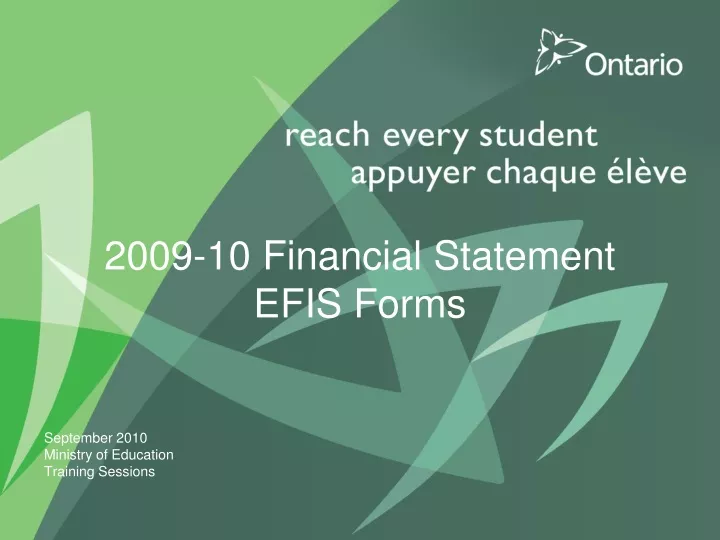 2009 10 financial statement efis forms