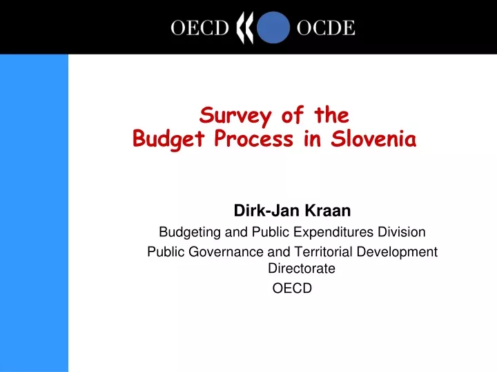 survey of the budget process in slovenia