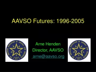 AAVSO Futures: 1996-2005