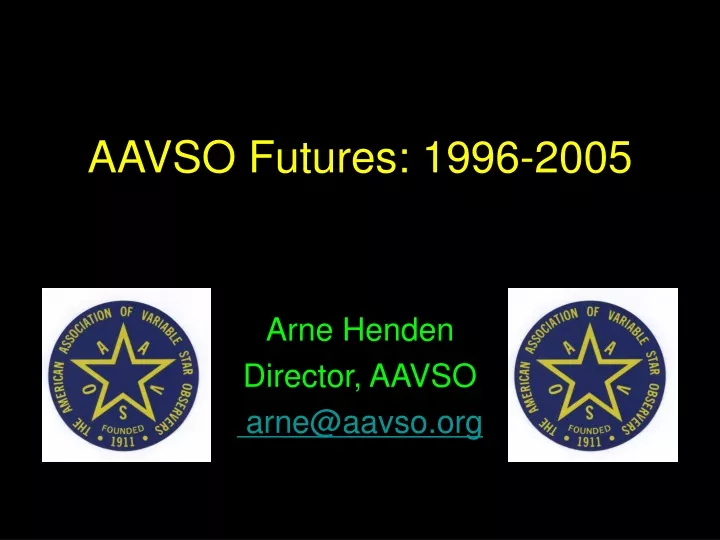 aavso futures 1996 2005