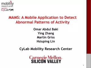 MAMS: A Mobile Application to Detect Abnormal Patterns of Activity