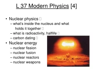 L 37 Modern Physics  [4]